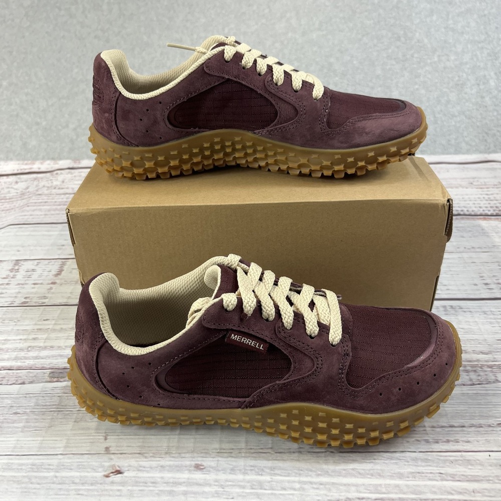 Merrell Wrapt Sneaker Shoes Womens 6.5 M Dark Cherry Minimalist Barefoot Hike